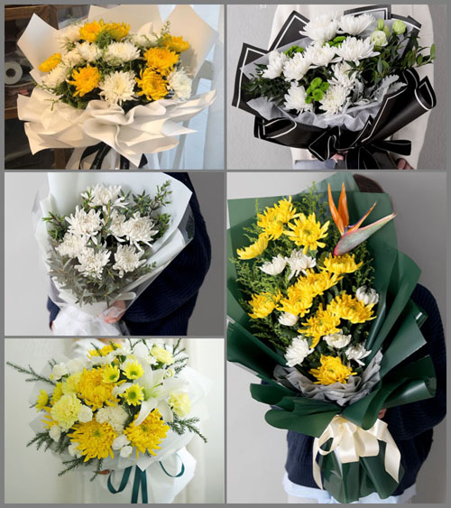 上海奉贤区柘林镇兴园村白事花束代送